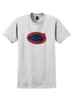 Northwest Airlines T-Shirt - Vintage Foil Oval Airliner Bag Sticker - Ash