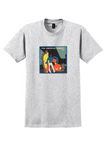 Pan American Airways T-Shirt - Vintage Art Deco Porter Bag Sticker - Ash