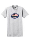 Pan Am T-Shirt - Vintage Hawaii Flying Clippers Bag Sticker - Ash