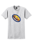 Pan Am T-Shirt - Vintage Orient Flying Clippers Bag Sticker - Ash