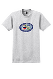 Pan Am T-Shirt - Vintage Philippines Flying Clippers Bag Sticker - Ash