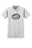 Pan Am T-Shirt - Vintage USA Flying Clippers Bag Sticker - Ash