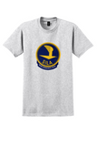 SILA T-Shirt - Vintage Swedish Intercontinental Airlines Sticker - Ash