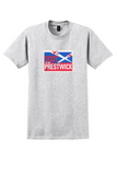 Prestwick Airport T-Shirt - Vintage Scot To Be Prestwick Sticker - Ash