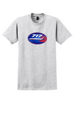 TWA T-Shirt - Vintage Trans World Boeing 717 Sticker - Ash