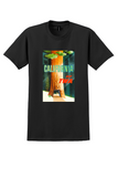 Fly TWA California T-Shirt - David Klein Redwood Poster - Black
