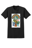Fly TWA Chicago T-Shirt - David Klein Up Up and Away Poster - Black