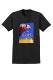 Fly TWA Egypt T-Shirt - David Klein Camel Poster - Black