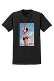 TWA Greece T-Shirt - Vintage Athena Statue Poster - Black