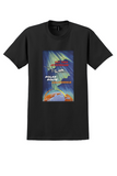 Fly TWA Jetstream Polar Route T-Shirt - Vintage California Poster - Black