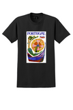 Fly TWA Portugal T-Shirt - David Klein Mermaid Poster - Black