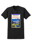 Aerolineas Argentinas T-Shirt - Vintage Andes Lake Poster - Black