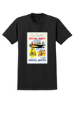 Aerolineas Argentinas Buenos Aires T-Shirt - Treidler Collage Poster - Black