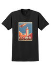 Aeropostale Morocco T-Shirt - Vintage Au Maroc Par Avion Poster - Black