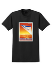 Régie Air Afrique T-Shirt - Vintage Desert Seaplane Poster - Black