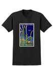 Air France Caribbean T-Shirt - Vintage Cactus Poster - Black