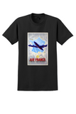 Air France Towards New Skies T-Shirt - Vintage Constellation Poster - Black