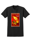 Air France Far East T-Shirt - Dumas Conical Hat Poster - Black