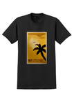 Air France Marseille Algiers T-Shirt - Vintage Palm Tree Poster - Black