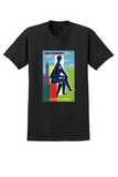 Air France London T-Shirt - Vintage Bearskin Big Ben Poster - Black