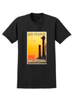 Ala Littoria Paris Rome T-Shirt - Solon Roman Columns Poster - Black