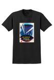 American Airlines Los Angeles T-Shirt - Ludekens Searchlights Poster - Black
