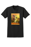 American Airlines Los Angeles T-Shirt - Vintage Old Street Poster - Black