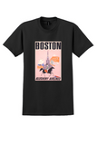 Allegheny Airlines Boston T-Shirt - Vintage Paul Revere Poster - Black