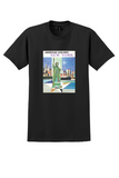 American Airlines New York T-Shirt - Vintage Statue of Liberty Poster - Black