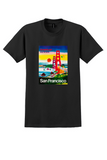 American Airlines San Francisco T-Shirt - Kingman Golden Gate Poster - Black
