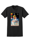 Aeronaves de Mexico T-Shirt - Vintage Night Sky Couple Poster - Black