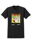 Braniff Argentina T-Shirt - Vintage Steak Dinner Poster - Black