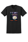 Braniff Chicago T-Shirt - Vintage Neon Sign Poster - Black