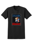 Braniff Havana T-Shirt - Vintage Cuban Musicians Poster - Black