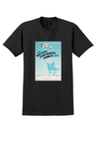British Continental Airways T-Shirt - Vintage Avoid Being Held Up Poster - Black