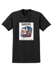 Delta Boston T-Shirt - Vintage Landmarks Poster - Black