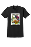 Delta Chicago T-Shirt - Vintage City Collage Poster - Black