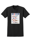 Fly The Delta Connection T-Shirt - Vintage Commuter Fleet Poster - Black