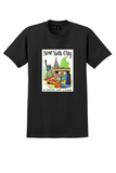 Delta New York City T-Shirt - Vintage Statue of Liberty Poster - Black