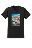 Eastern Air Lines Florida T-Shirt - Vintage Seashells Poster - Black