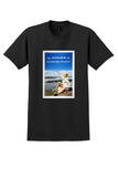 Finnair Finland T-Shirt - Vintage Friendly Finland Lake Poster - Black