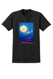 Iberia Majorca T-Shirt - Vintage 1950 Smiling Sun Poster - Black
