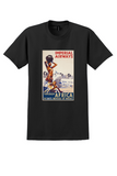 Imperial Airways Africa T-Shirt - Vintage 1935 Days Not Weeks Poster - Black