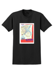 TAE Greece T-Shirt - Vintage Hellas Map Poster - Black