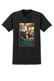 Imperial Airways Comfort in the Air T-Shirt - Vintage Steward Poster - Black