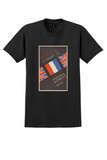 Imperial Airways Le Touquet T-Shirt - Vintage Flags Poster - Black