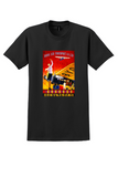 Japan Air Transport T-Shirt - Vintage Waving Woman Poster - Black