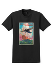 KLM Royal Dutch Air Lines T-Shirt - Vintage Sailing Ship Poster - Black