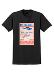 Spithead Air Ferries T-Shirt - Vintage Road and Air Travel Poster - Black