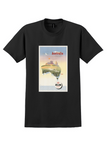 KLM Sydney T-Shirt - Vintage Australia Island Poster - Black